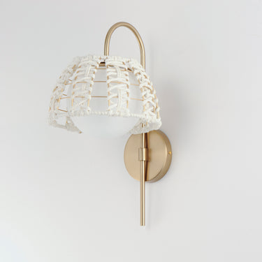 Maxim Lighting Macrame Wall Sconce Gold