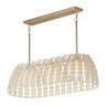 Maxim Lighting Macrame 3-Light Linear Pendant Gold