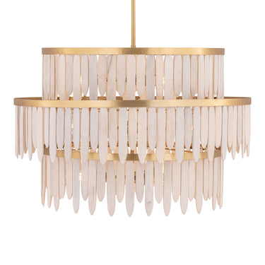 Maxim Lighting Marimba 3-Tier Chandelier Weathered White