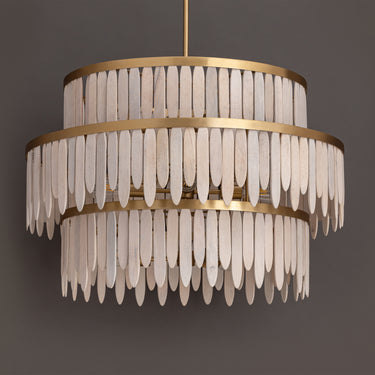 Maxim Lighting Marimba 3-Tier Chandelier Weathered White