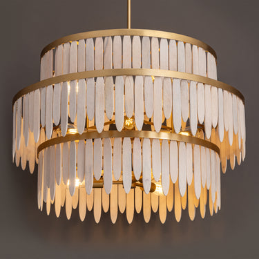 Maxim Lighting Marimba 3-Tier Chandelier Weathered White