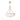 Maxim Lighting Bundt 17.5" Pendant/Semi-Flush Convertible White/Natural Aged Brass