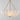 Maxim Lighting Bundt 17.5" Pendant/Semi-Flush Convertible White/Natural Aged Brass