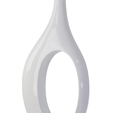 Finesse Decor Trombone Vase Small White