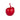 Finesse Decor Solid Color Apple Sculpture - Red 