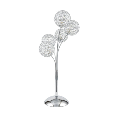 Finesse Decor Thailand Crystal Domes Table Lamp 5 Light