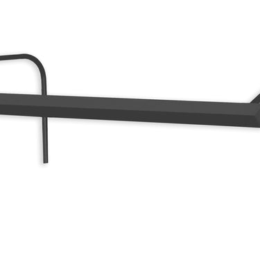 Black slim bar LED art light for illuminating framed artwork