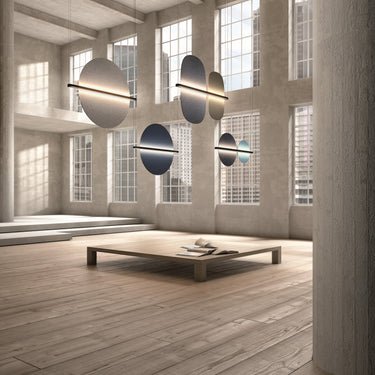 Penta Hang Out suspension lamp over a table in a modern interior