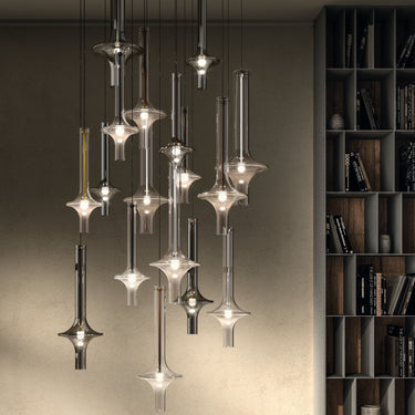 Penta Wonder pendant light in a second finish and glass variation