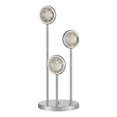 Finesse Decor Bubbling Glow Table Lamp Chrome