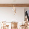 Finesse Decor Glitter Rings Flush Chandelier Bronze