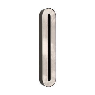Sophisticated 24" bronze Wyllis oval LED wall light for upscale residential or commercial use.