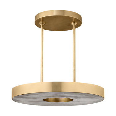 Kelly Wearstler's unique Wyllis 24" round chandelier, ideal for luxury commercial projects.