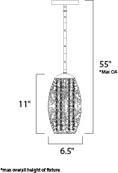 Maxim Lighting Arabesque Mini Pendant Oil Rubbed Bronze