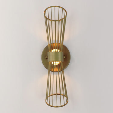 Maxim Lighting Zeta LED Wall Sconce Natural Aged Brass