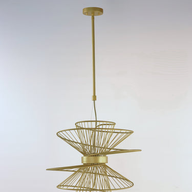 Maxim Lighting Zeta Medium LED Pendant Natural Aged Brass