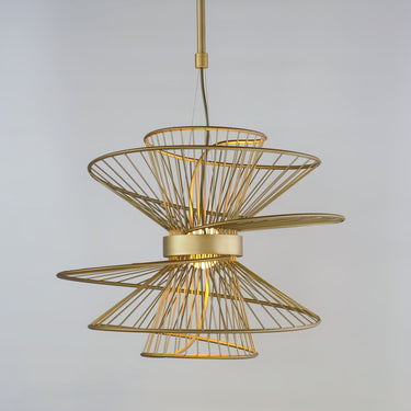 Maxim Lighting Zeta Medium LED Pendant Natural Aged Brass