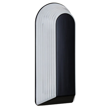 Costaluz 2433 wall sconce: Black / Frosted inside | Besa Lighting