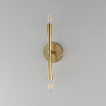Maxim Lighting Rome 2-Light Wall Sconce Satin Brass
