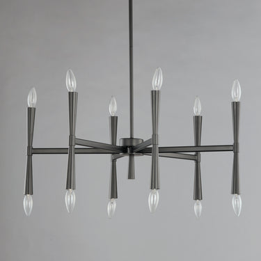 Maxim Lighting Rome 12-Light Chandelier Black