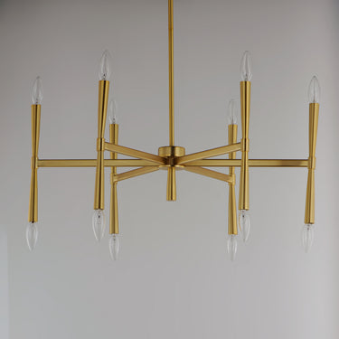 Maxim Lighting Rome 12-Light Chandelier Satin Brass