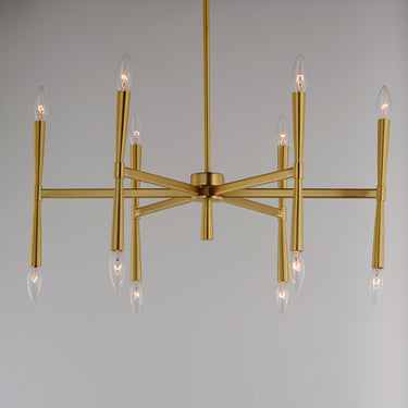 Maxim Lighting Rome 12-Light Chandelier Satin Brass