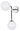 Atom Wall Sconce by Maxim - 24722WTBKPN