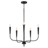 Maxim Lighting Vela 5-Light Chandelier Black