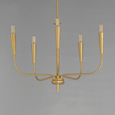 Maxim Lighting Vela 5-Light Chandelier Satin Brass