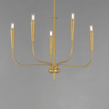 Maxim Lighting Vela 5-Light Chandelier Satin Brass