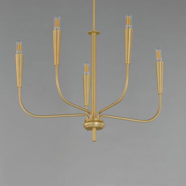 Maxim Lighting Vela 5-Light Chandelier Satin Brass