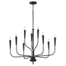 Maxim Lighting Vela 9-Light Chandelier Black