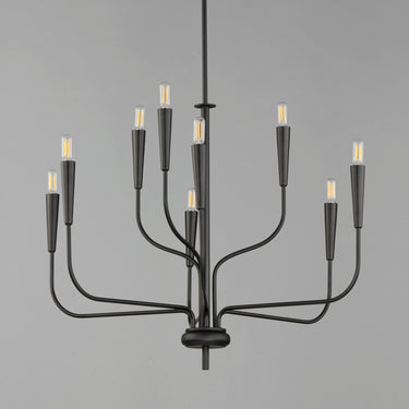 Maxim Lighting Vela 9-Light Chandelier Black