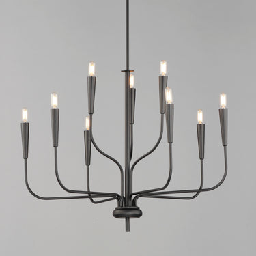 Maxim Lighting Vela 9-Light Chandelier Black