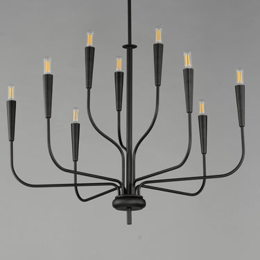Maxim Lighting Vela 9-Light Chandelier Black