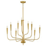 Maxim Lighting Vela 9-Light Chandelier Satin Brass
