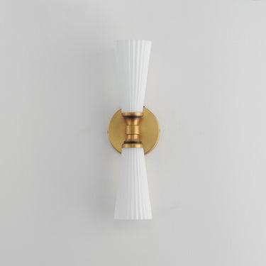Maxim Lighting Krevat 2-Light Wall Sconce Black/Natural Aged Brass