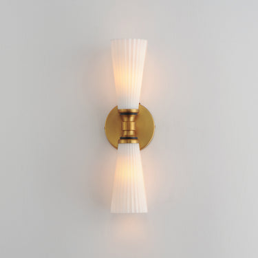 Maxim Lighting Krevat 2-Light Wall Sconce Black/Natural Aged Brass