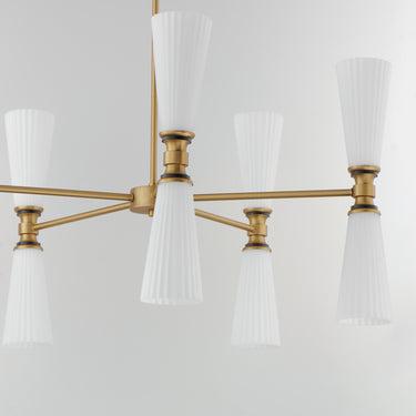 Maxim Lighting Krevat 10-Light Chandelier Black/Natural Aged Brass