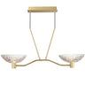 Maxim Lighting Metropolis 2-Light Linear LED Pendant Satin Brass