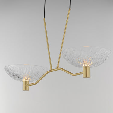 Maxim Lighting Metropolis 2-Light Linear LED Pendant Satin Brass