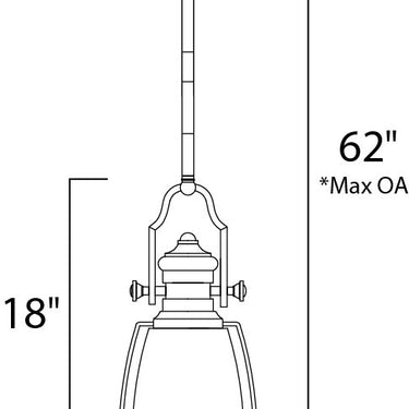 Maxim Lighting Hi-Bay Pendant Bronze