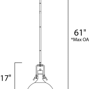Maxim Lighting Hi-Bay Pendant Bronze