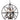 Maxim Lighting Orbit 3-Light Pendant Anthracite/Polished Nickel