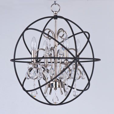 Maxim Lighting Orbit 4-Light Pendant Anthracite/Polished Nickel