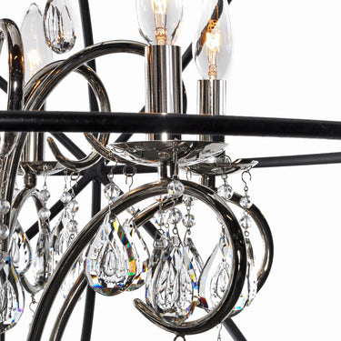 Maxim Lighting Orbit 6-Light Pendant Anthracite/Polished Nickel