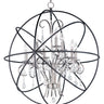 Maxim Lighting Orbit 9-Light Pendant Anthracite/Polished Nickel