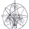 Maxim Lighting Orbit 12-Light Pendant Anthracite/Polished Nickel