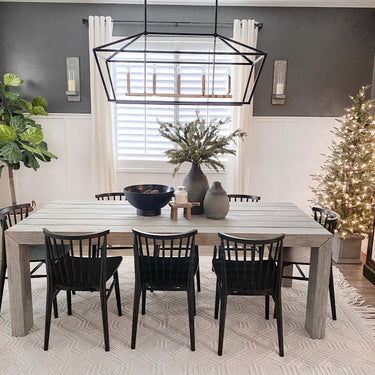 Maxim Lighting Abode 5-Light Linear Chandelier Textured Black/Polished Nickel