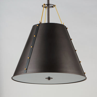 Maxim Lighting Trestle 3-Light Pendant Oil Rubbed Bronze/Antique Brass